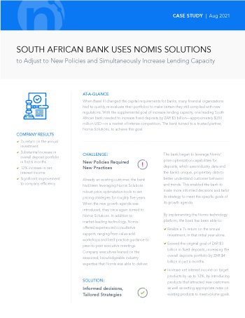 South African Bank Case Study