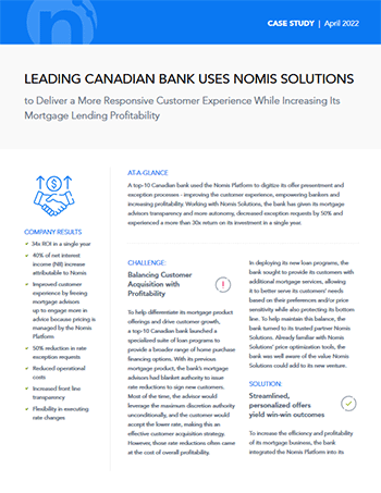Leading Canadian Bank Uses Nomis Solutions